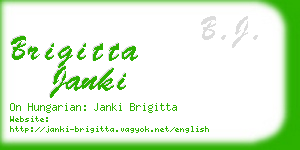 brigitta janki business card